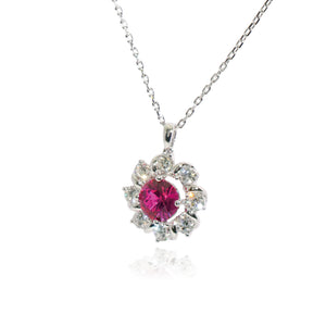 Blooming Radiance Ruby & Diamond Necklace