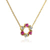 Golden Brilliance Circle Diamond Necklace