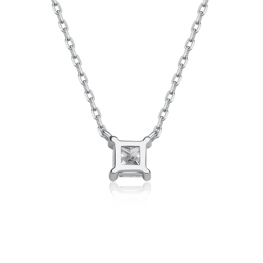 Everyday Elegance Collection Princess Cut Diamond Necklace (0.27ct)