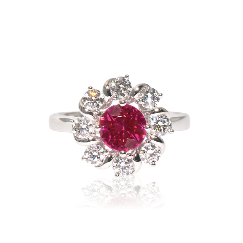 Blooming Radiance Ruby & Diamond Ring