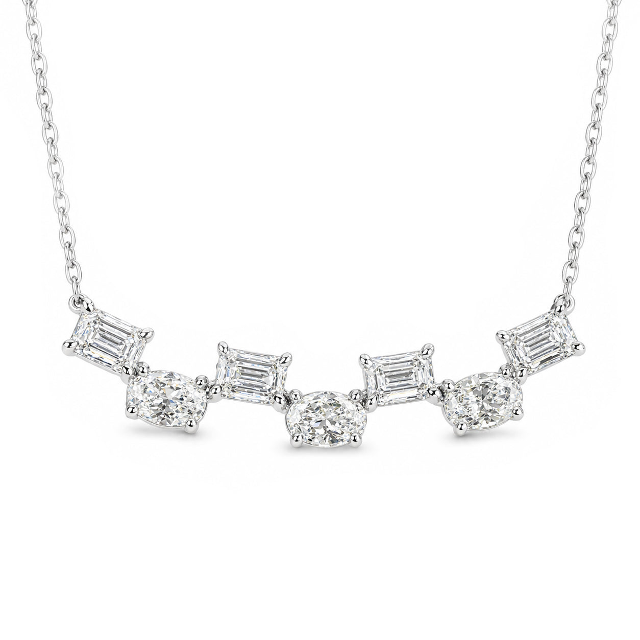 Interwoven Melody Diamond Necklace