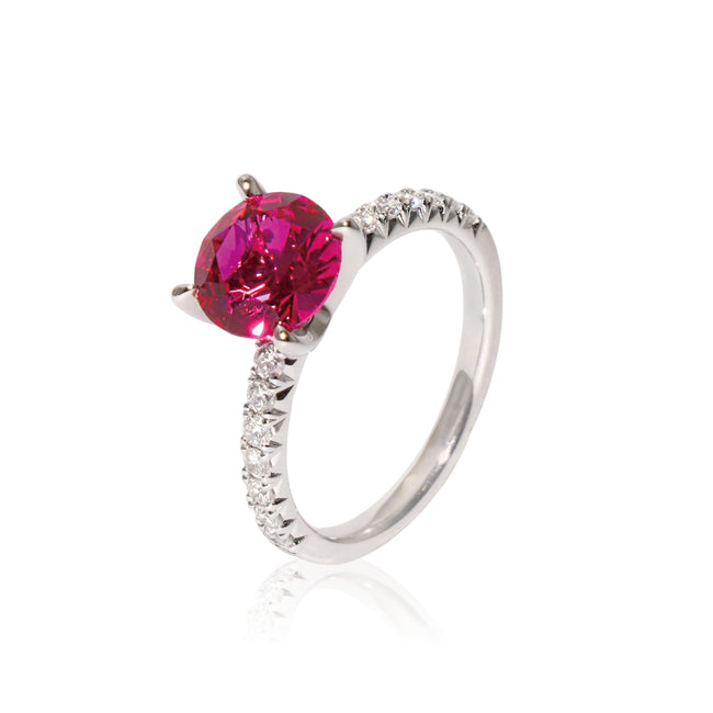 Heart Radiance Ruby & Diamond Ring