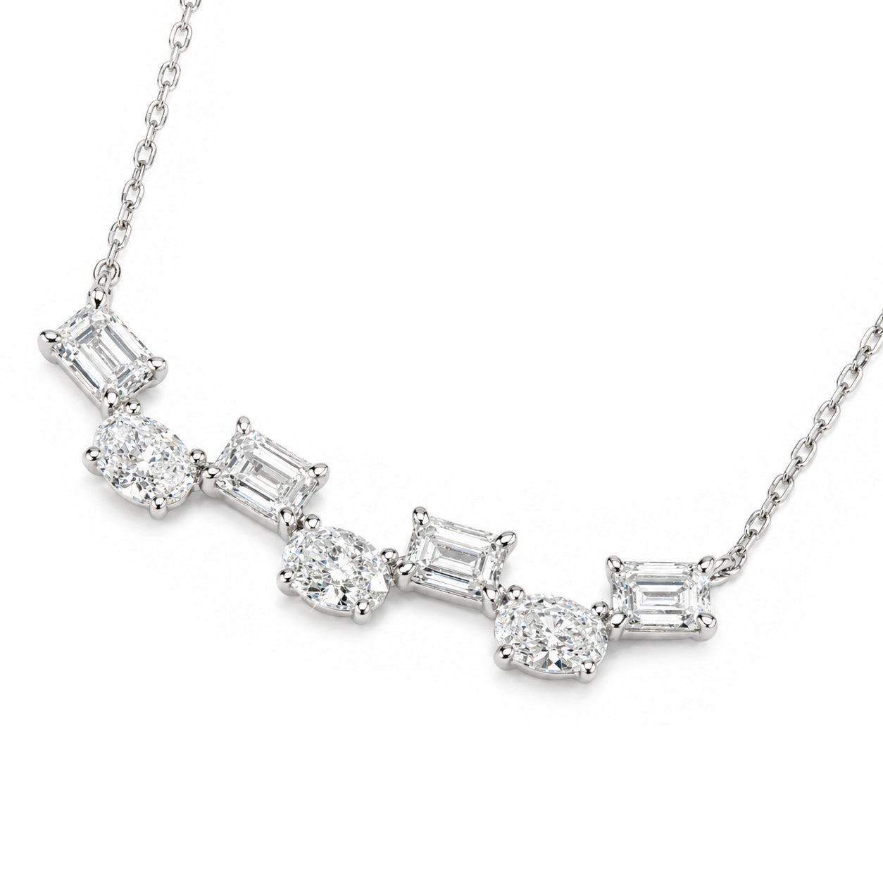 Interwoven Melody Diamond Necklace