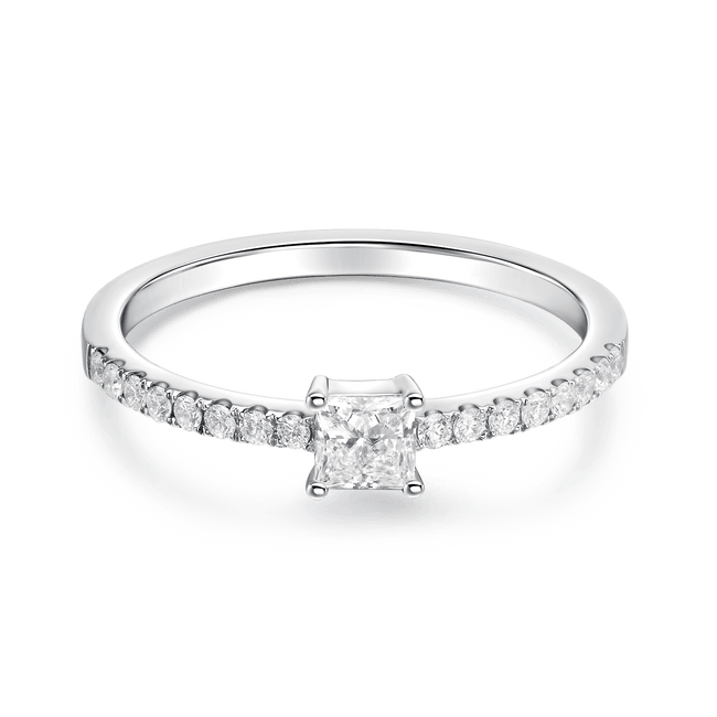 Everyday Elegance Collection Princess Cut Diamond Ring (0.28ct)