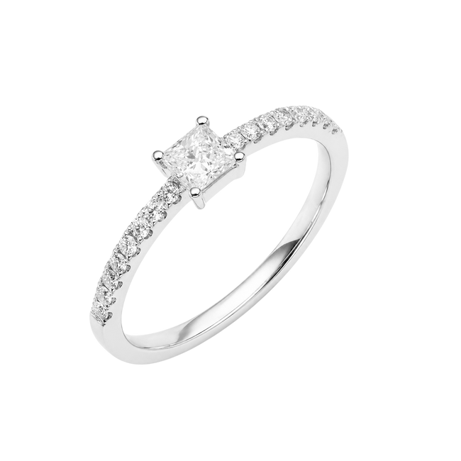 Everyday Elegance Collection Princess Cut Diamond Ring (0.28ct)