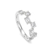 Rhythm of Light & Shadow Diamond Ring