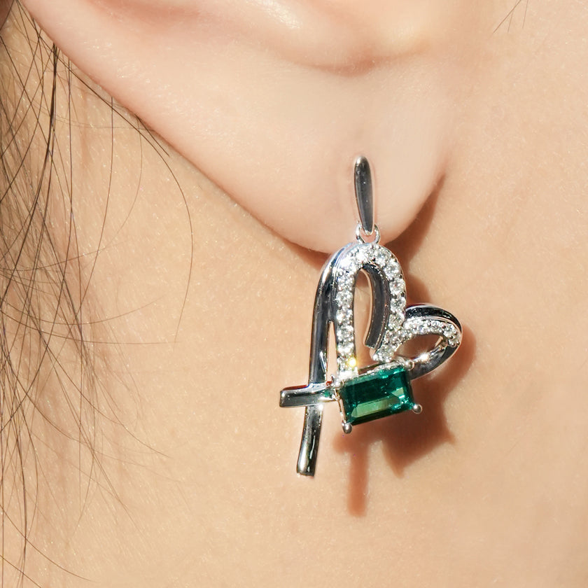 Colour Bloom Earrings—Forest Green