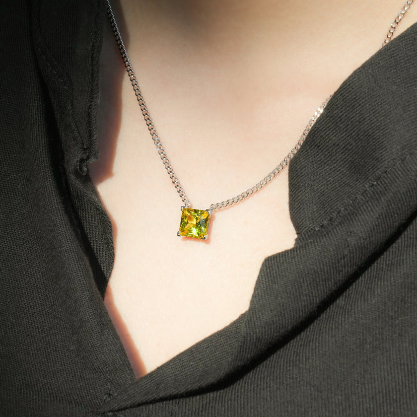 Sugar Box Necklace—Morning Yellow
