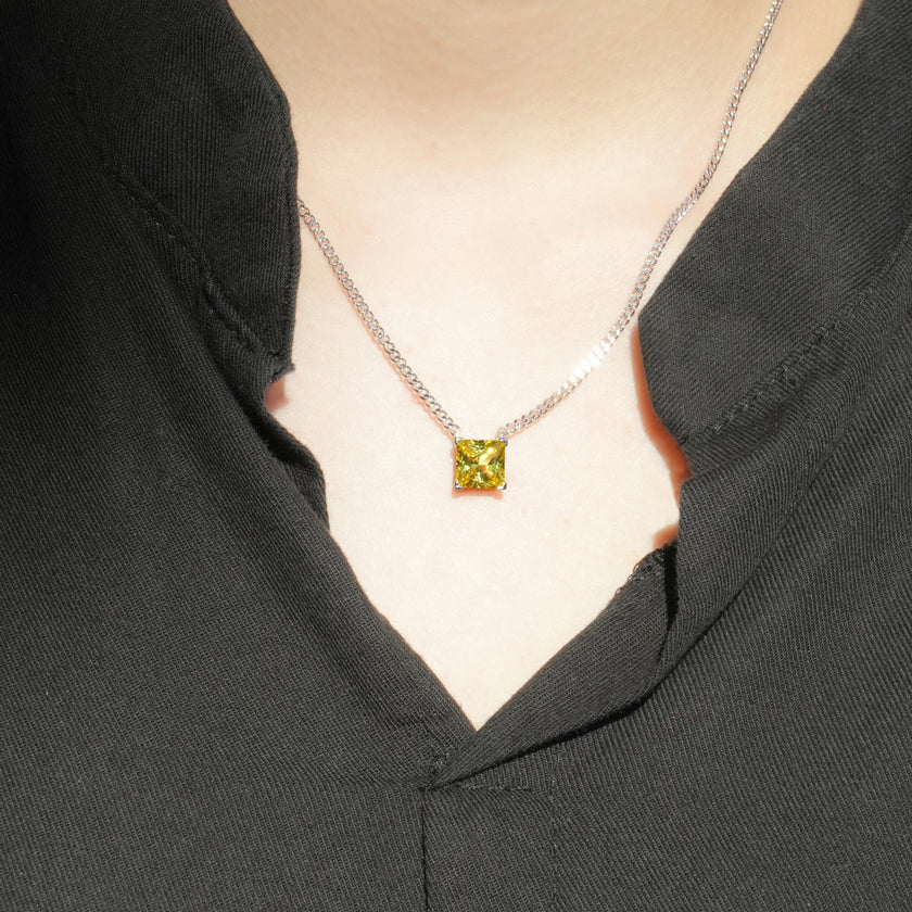 Sugar Box Necklace—Morning Yellow