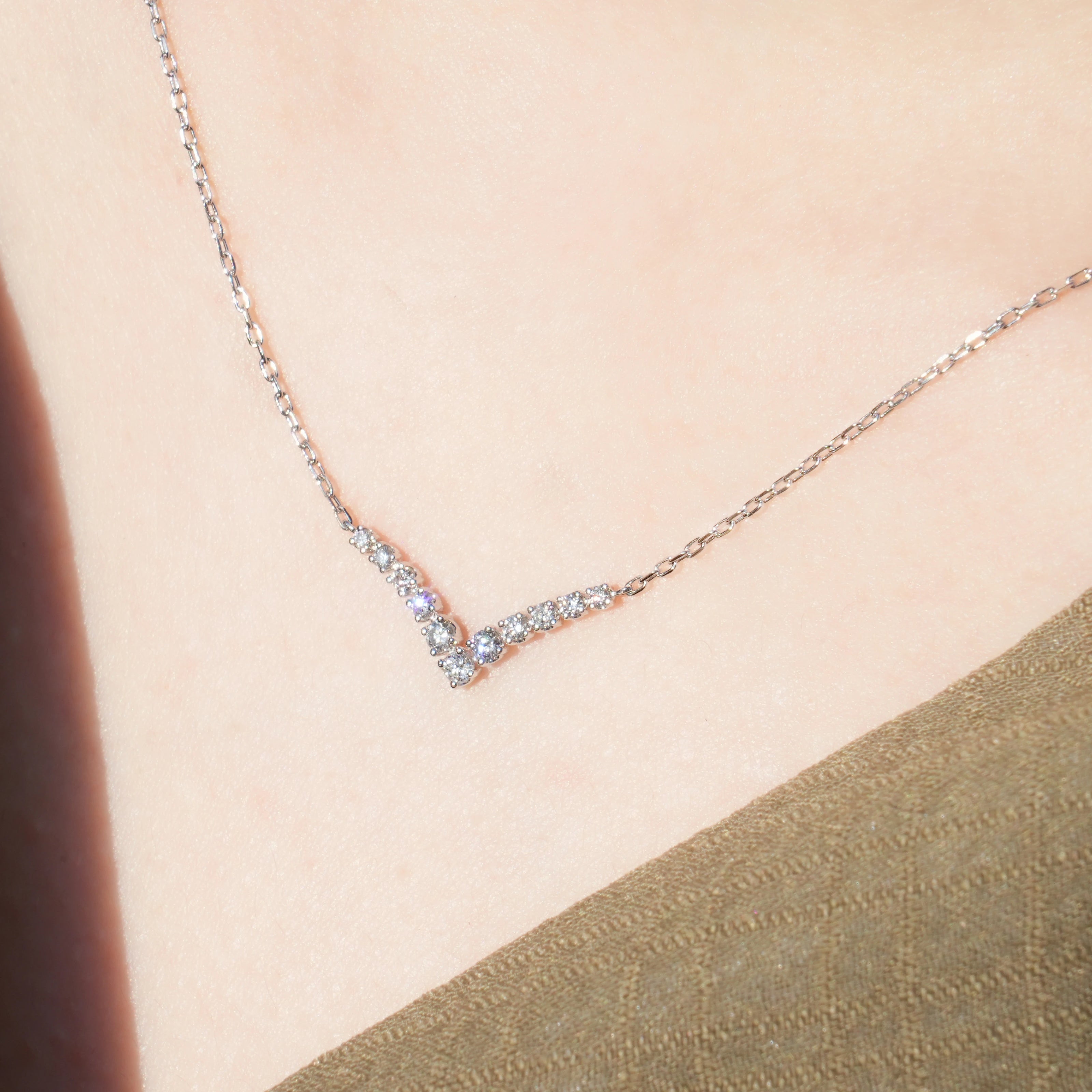 Stardust Trail Diamond Necklace