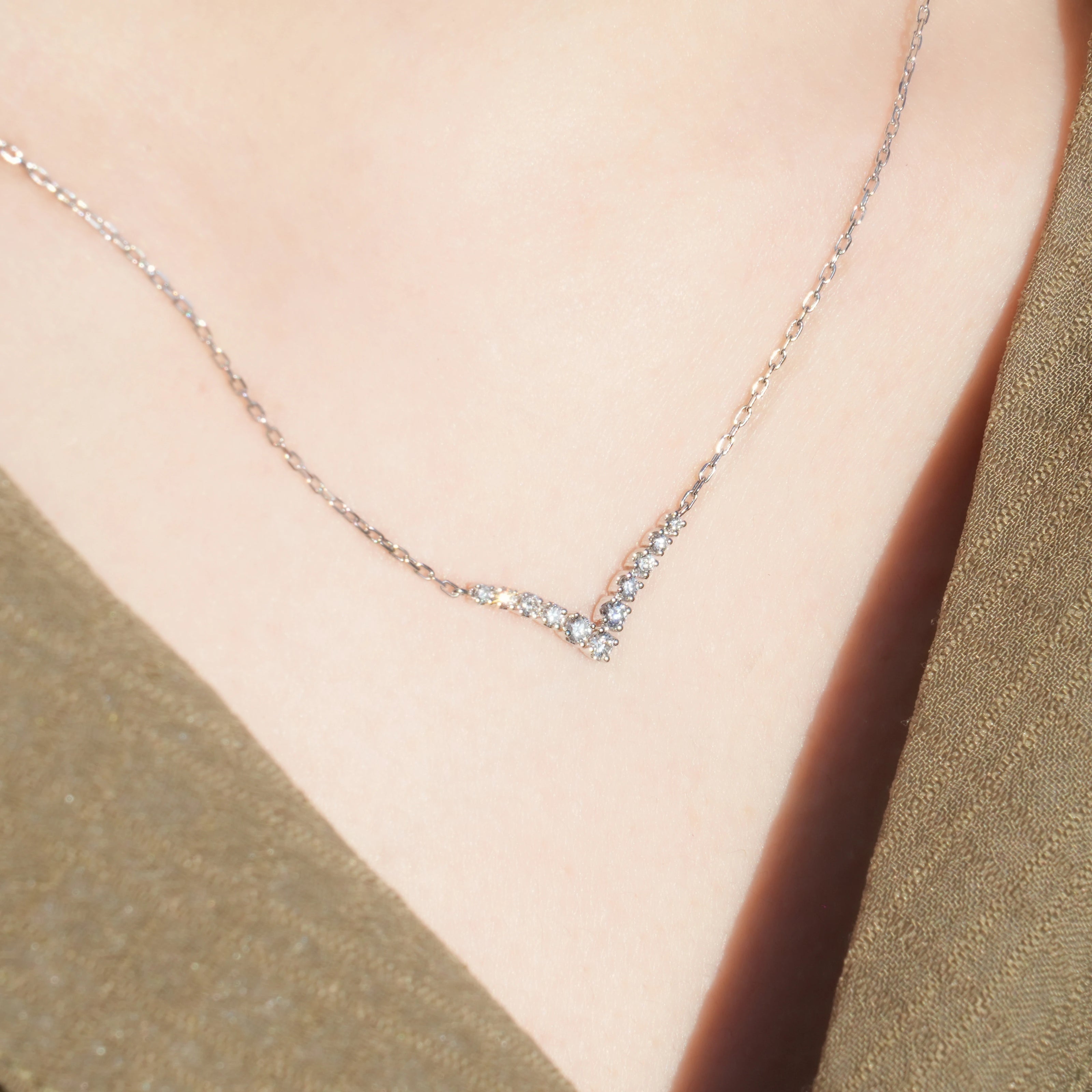 Stardust Trail Diamond Necklace