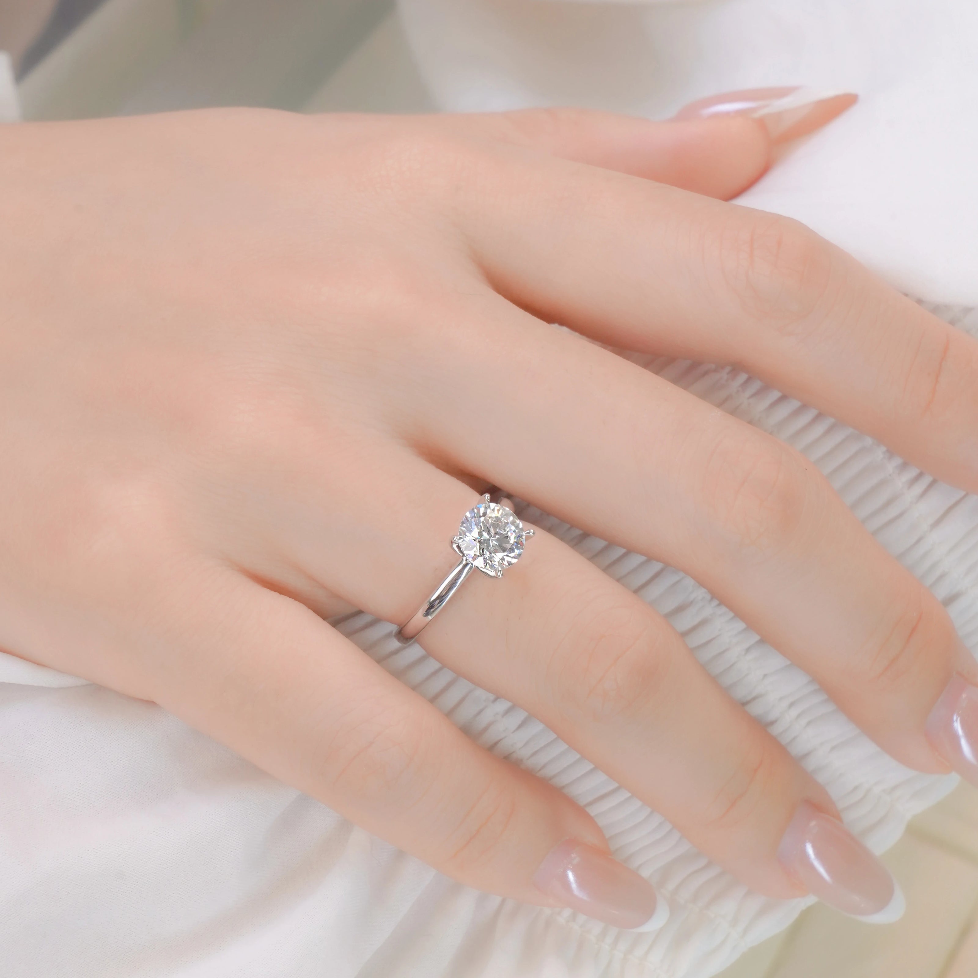 Arc Of You Collection Four-Prong Diamond Ring (1.0ct)