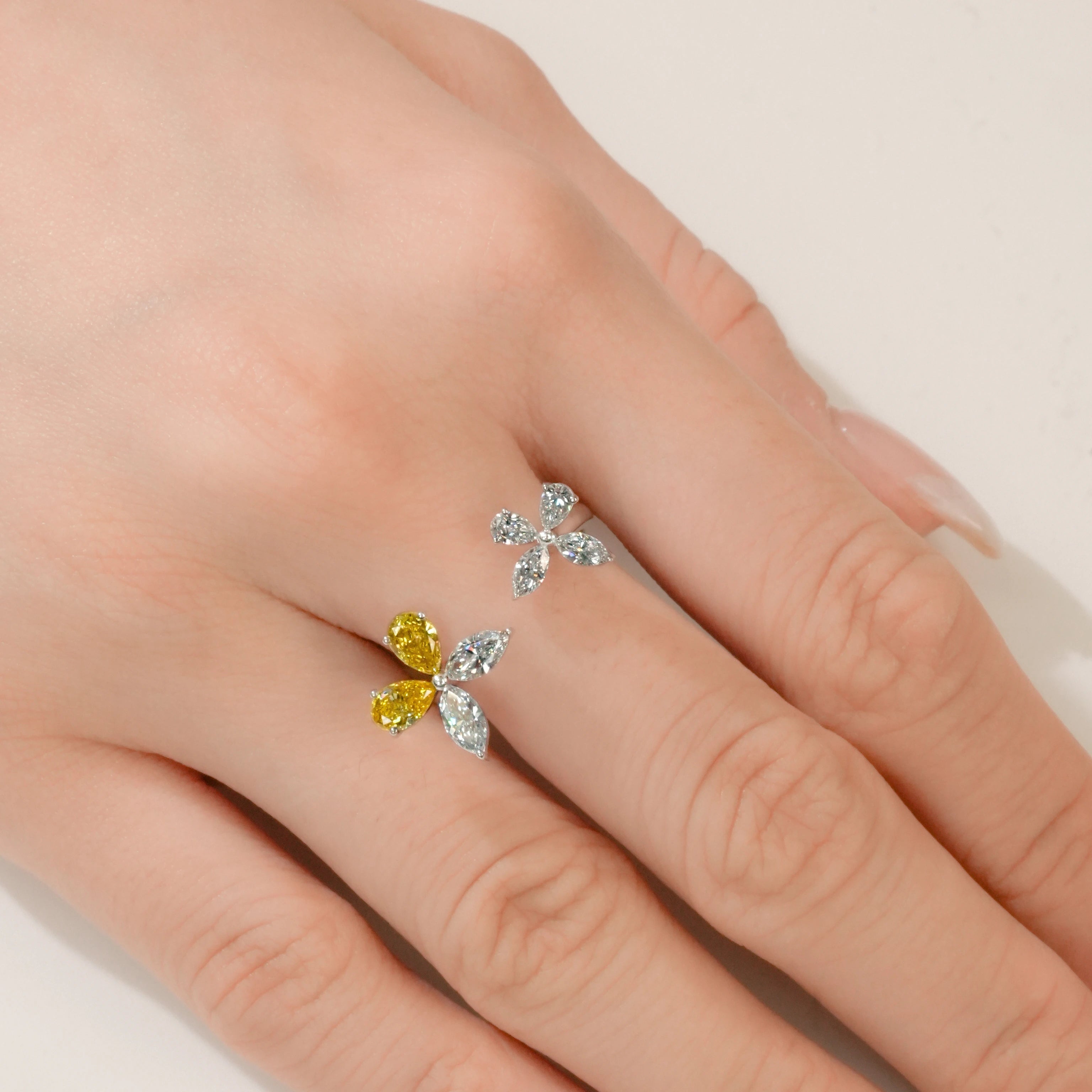 The Wings Are Ethereal Diamond Ring