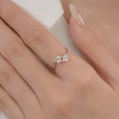 Twin Flower Diamond Ring