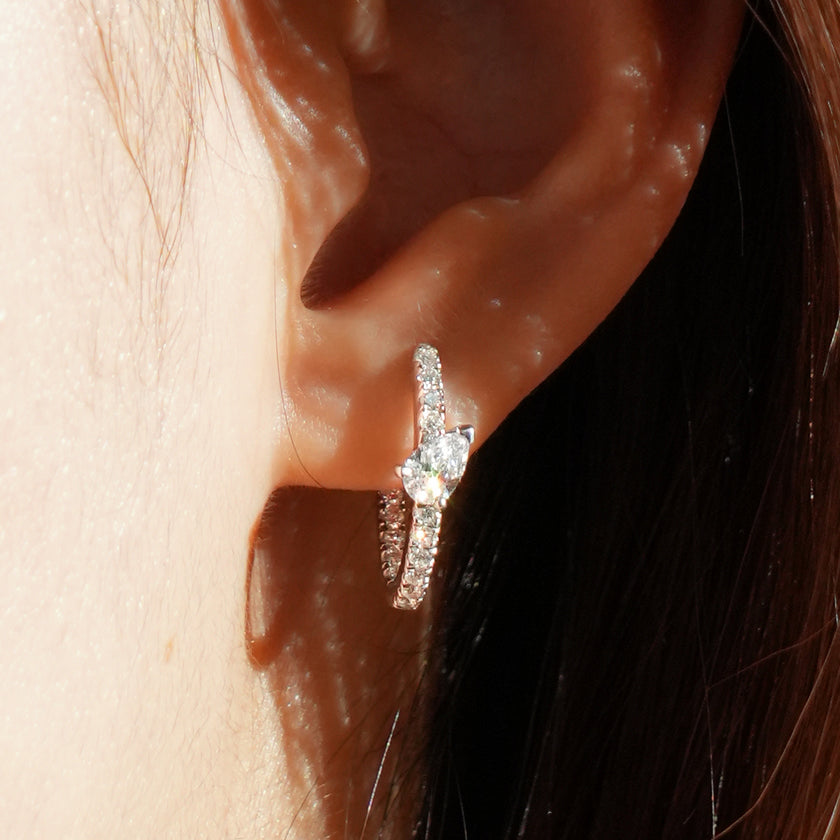 WHISPERING PETALS DIAMOND EARRINGS