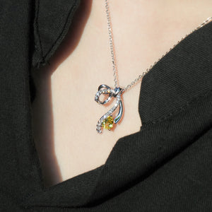Ribbon Gift Necklace—Morning Yellow