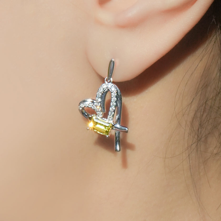 Colour Bloom Earrings—Morning Yellow