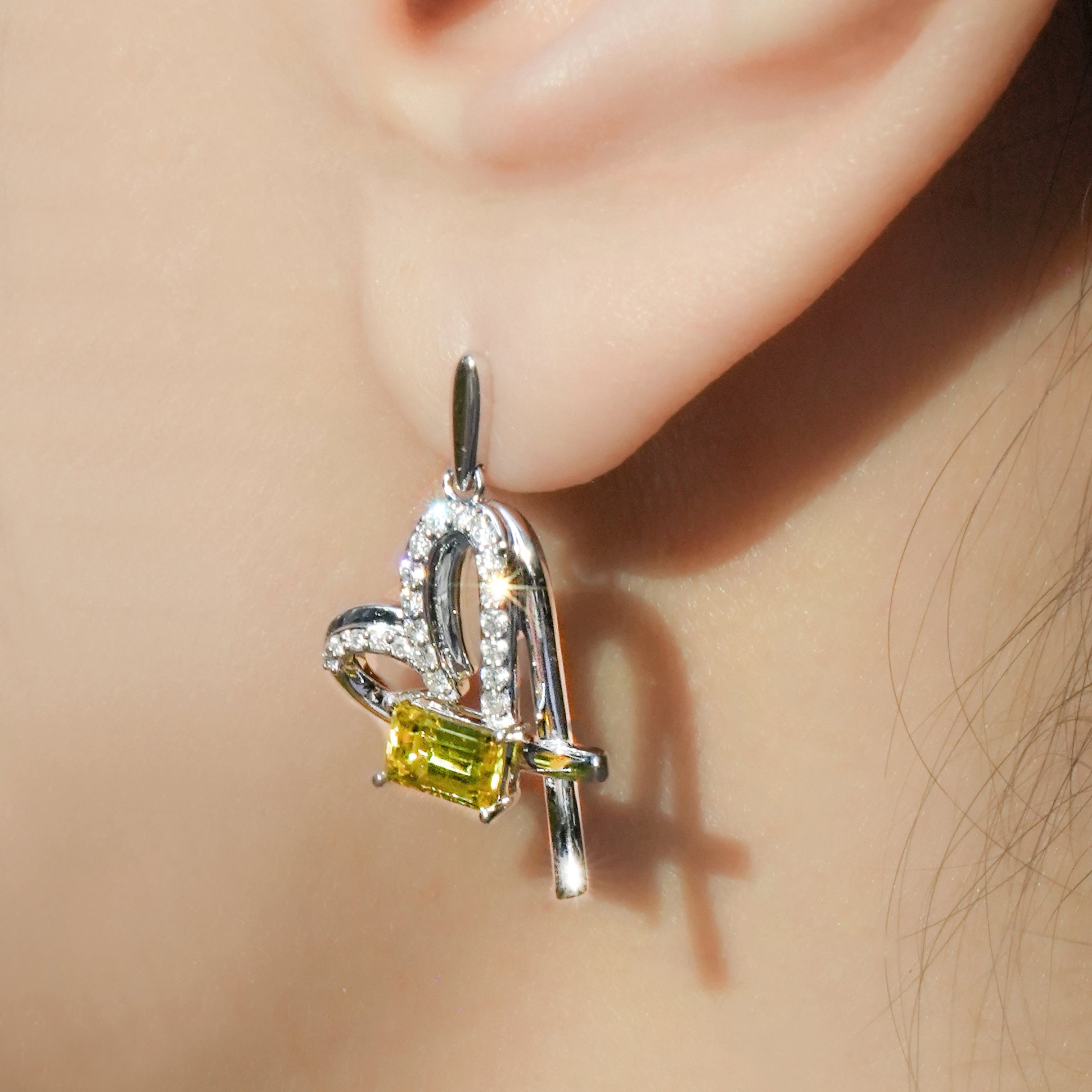 Colour Bloom Earrings—Morning Yellow