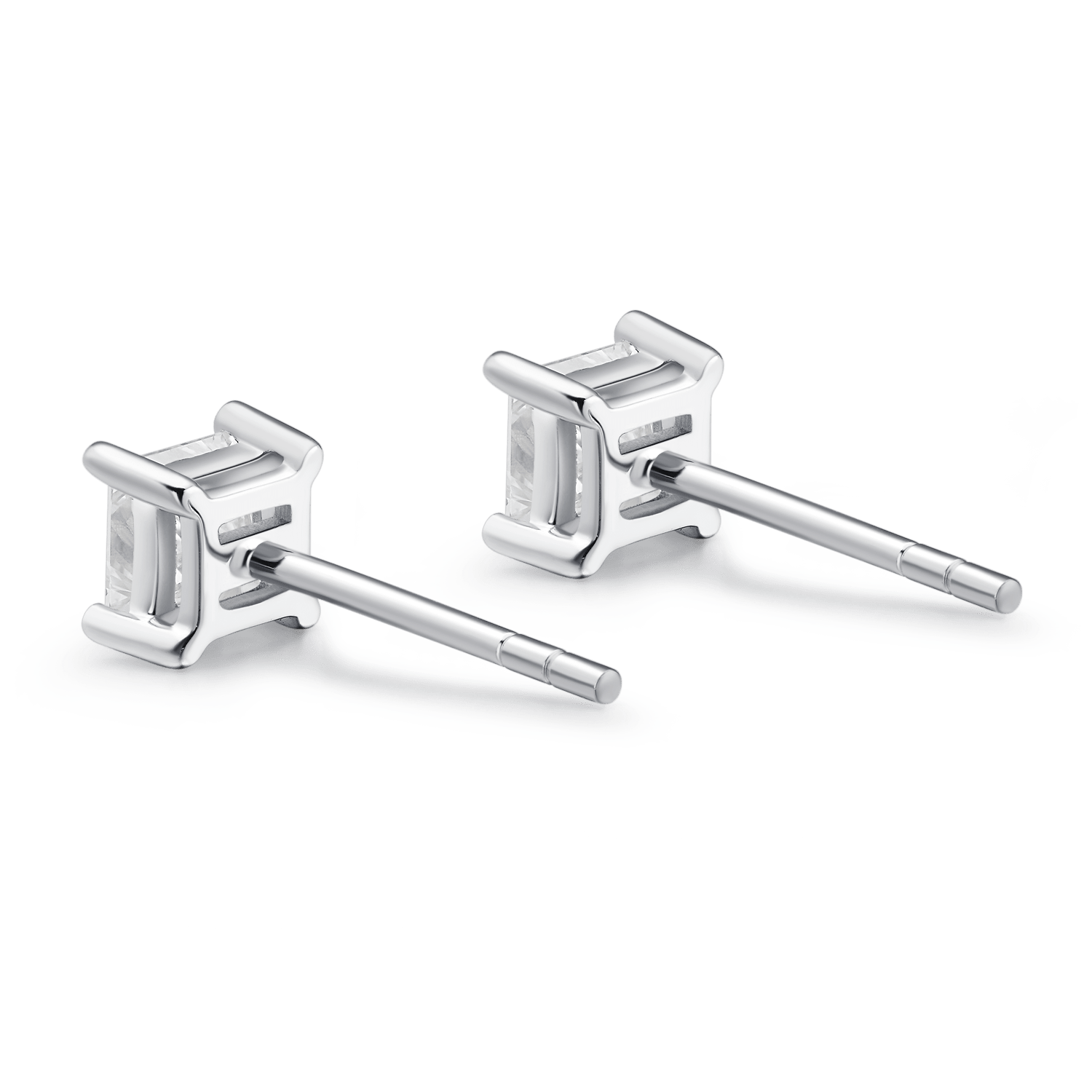 Everyday Elegance Collection Princess Cut Stud Earrings