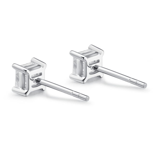 Everyday Elegance Collection Princess Cut Stud Earrings