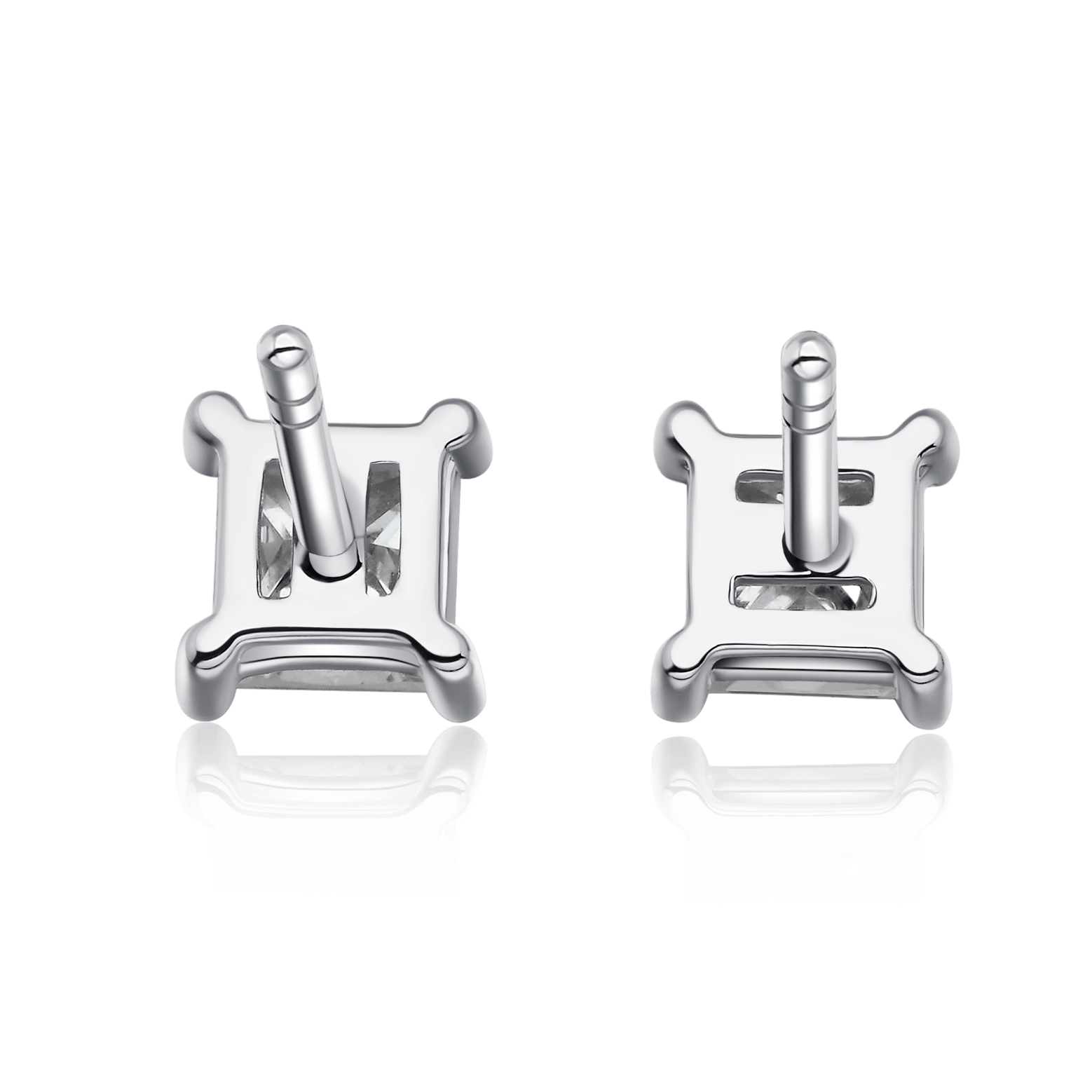 Everyday Elegance Collection Princess Cut Stud Earrings