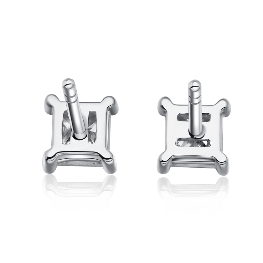 Everyday Elegance Collection Princess Cut Stud Earrings