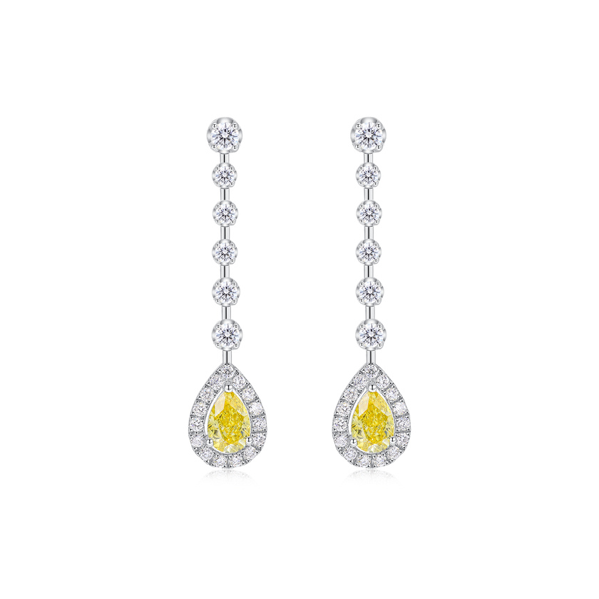 Golden Sunbeam Drop Earrings