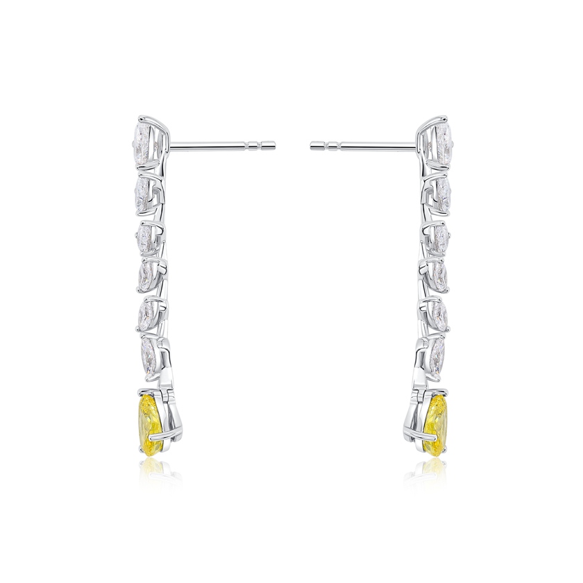 Golden Sunbeam Cascade Earrings