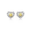 心之光華鑽石耳釘