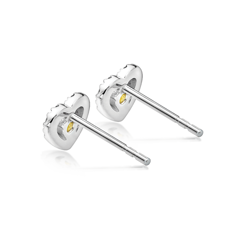 心之光華鑽石耳釘