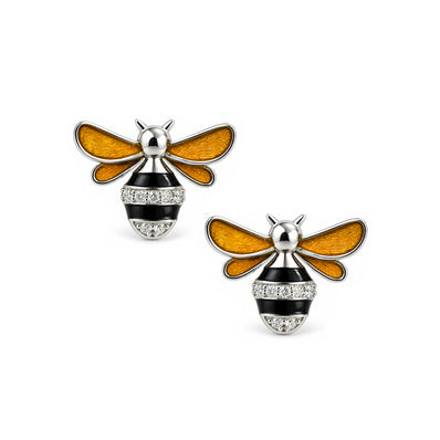 Bee Mine Garden Diamond Stud Earrings