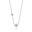 TWIN FLOWER DIAMOND NECKLACE