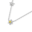 TWIN FLOWER DIAMOND NECKLACE