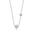 TWIN FLOWER DIAMOND NECKLACE