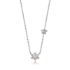 TWIN FLOWER DIAMOND NECKLACE