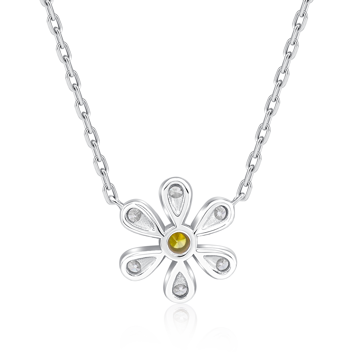 SUNFLOWER DIAMOND NECKLACE