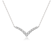 STARDUST TRAIL PLATINUM DIAMOND NECKLACE[14K]