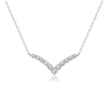 STARDUST TRAIL PLATINUM DIAMOND NECKLACE[14K]