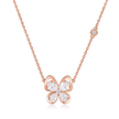 Snowy Butterfly's Dance Necklace