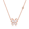 Snowy Butterfly's Dance Necklace