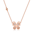 Snowy Butterfly's Dance Necklace