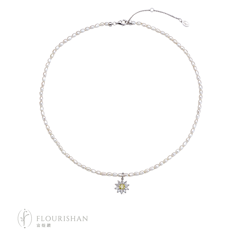 SUNLIT DAISIES - PEARL NECKLACE