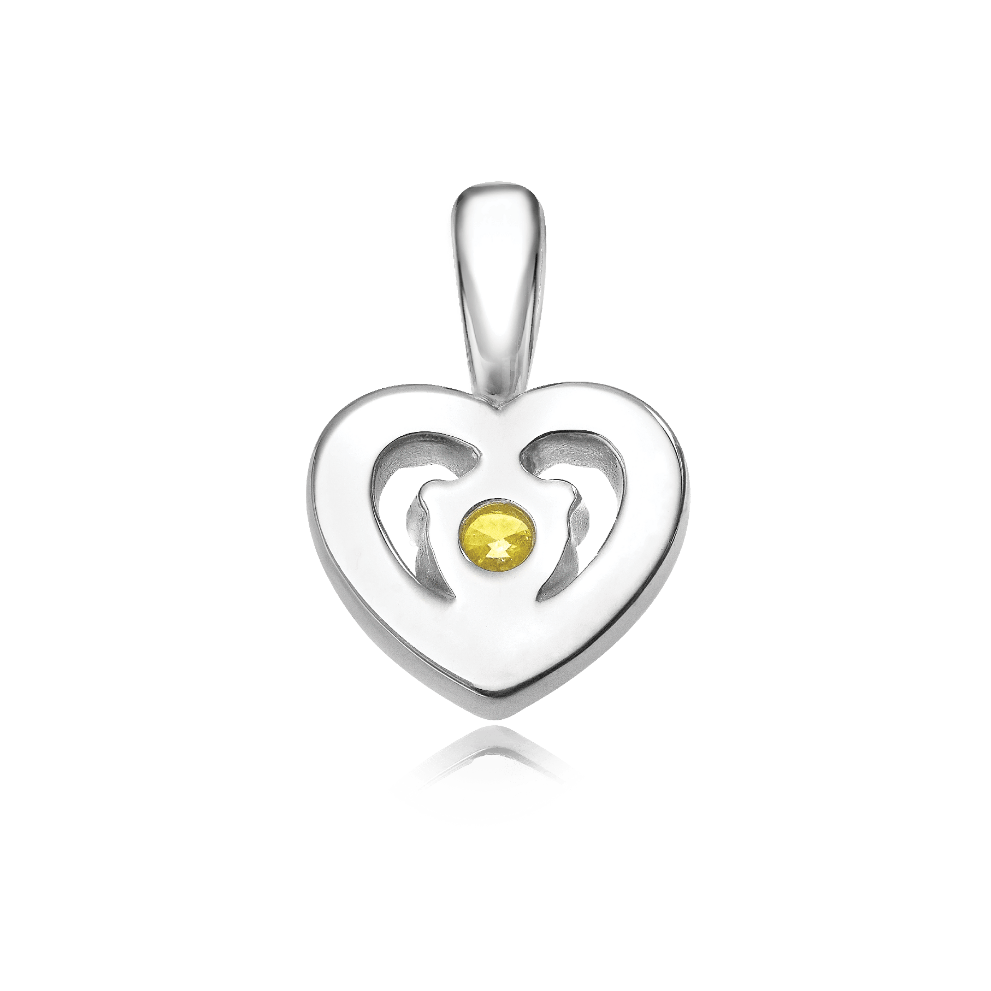 HEART OF LIGHT DIAMOND PENDANT