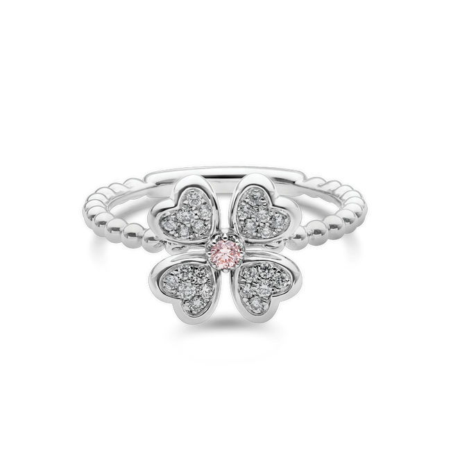 FOUR-LEAF CLOVER RING OF LUCK