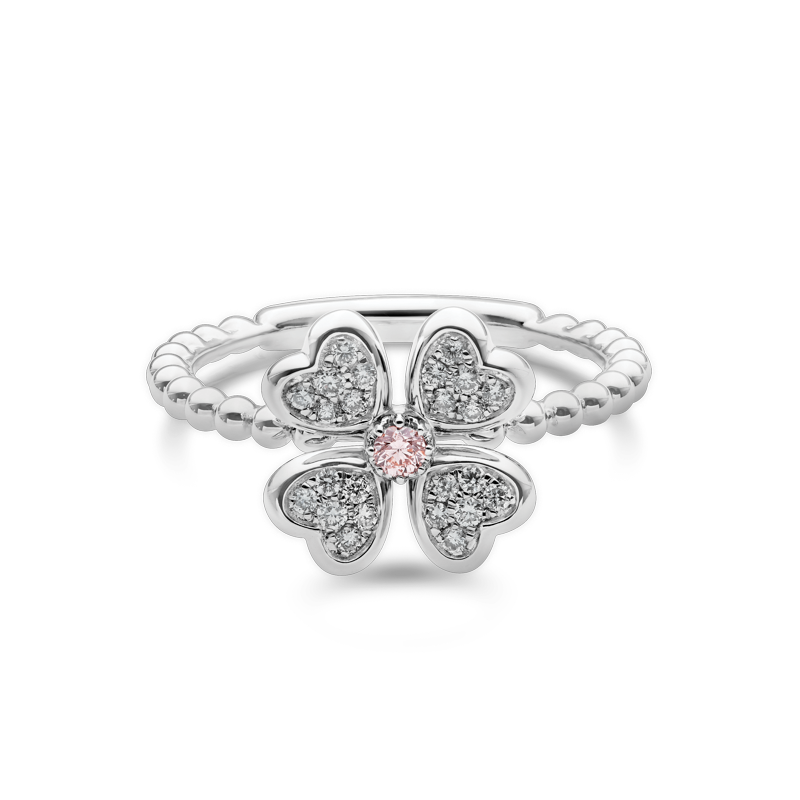 FOUR-LEAF CLOVER RING OF LUCK