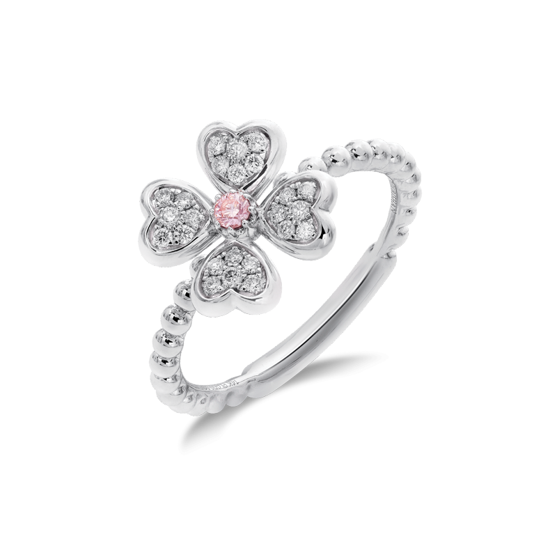 FOUR-LEAF CLOVER RING OF LUCK