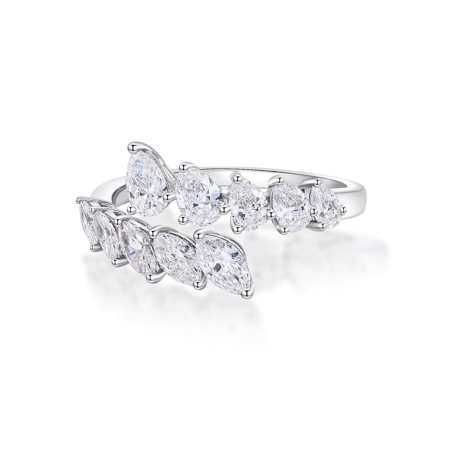 WHISPERING LEAVES DIAMOND RING