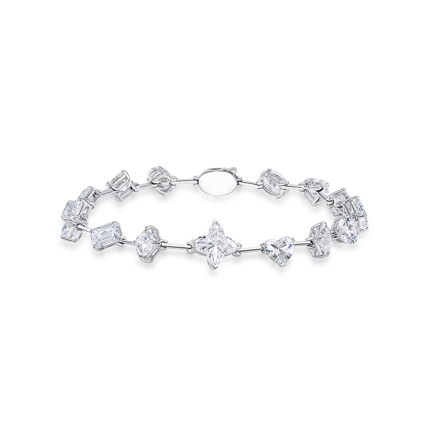 18K白金鑽石手鏈