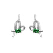 Colour Bloom Earrings—Forest Green