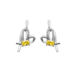 Colour Bloom Earrings—Morning Yellow